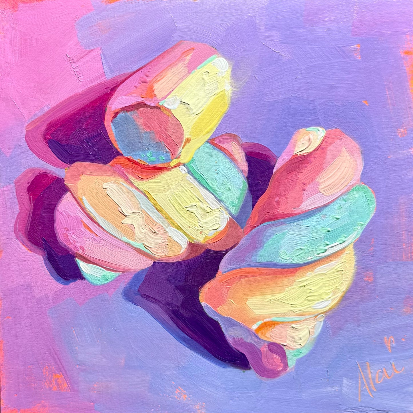 Marshmallows - Original Oil Painting