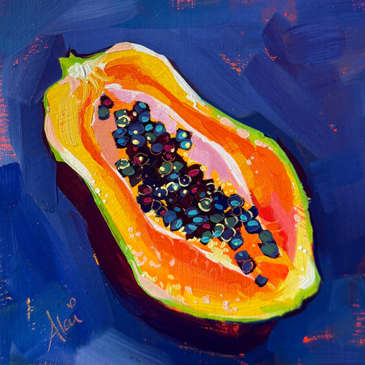 Papaya - Pintura al óleo original