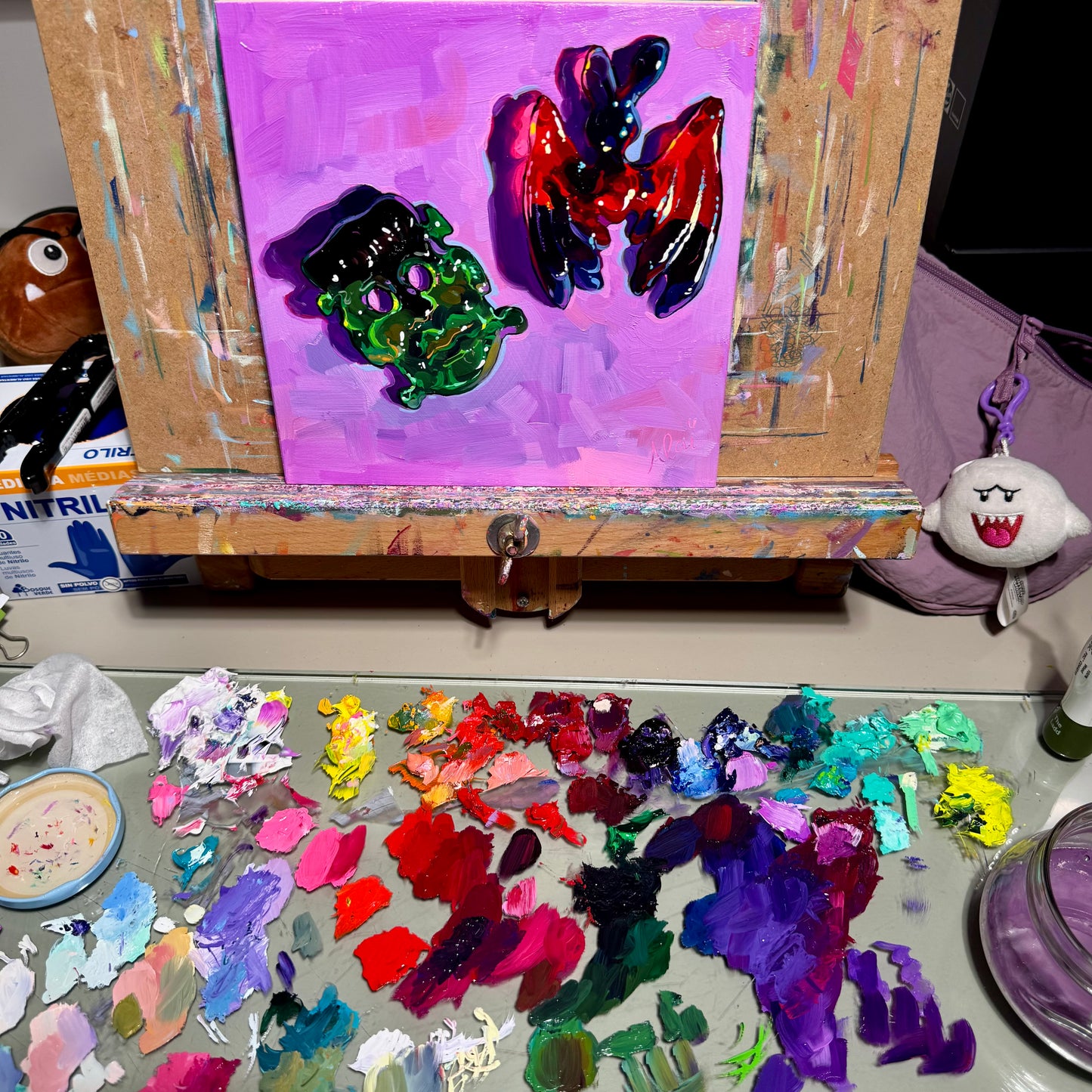 Halloween gummies - Original Oil Painting