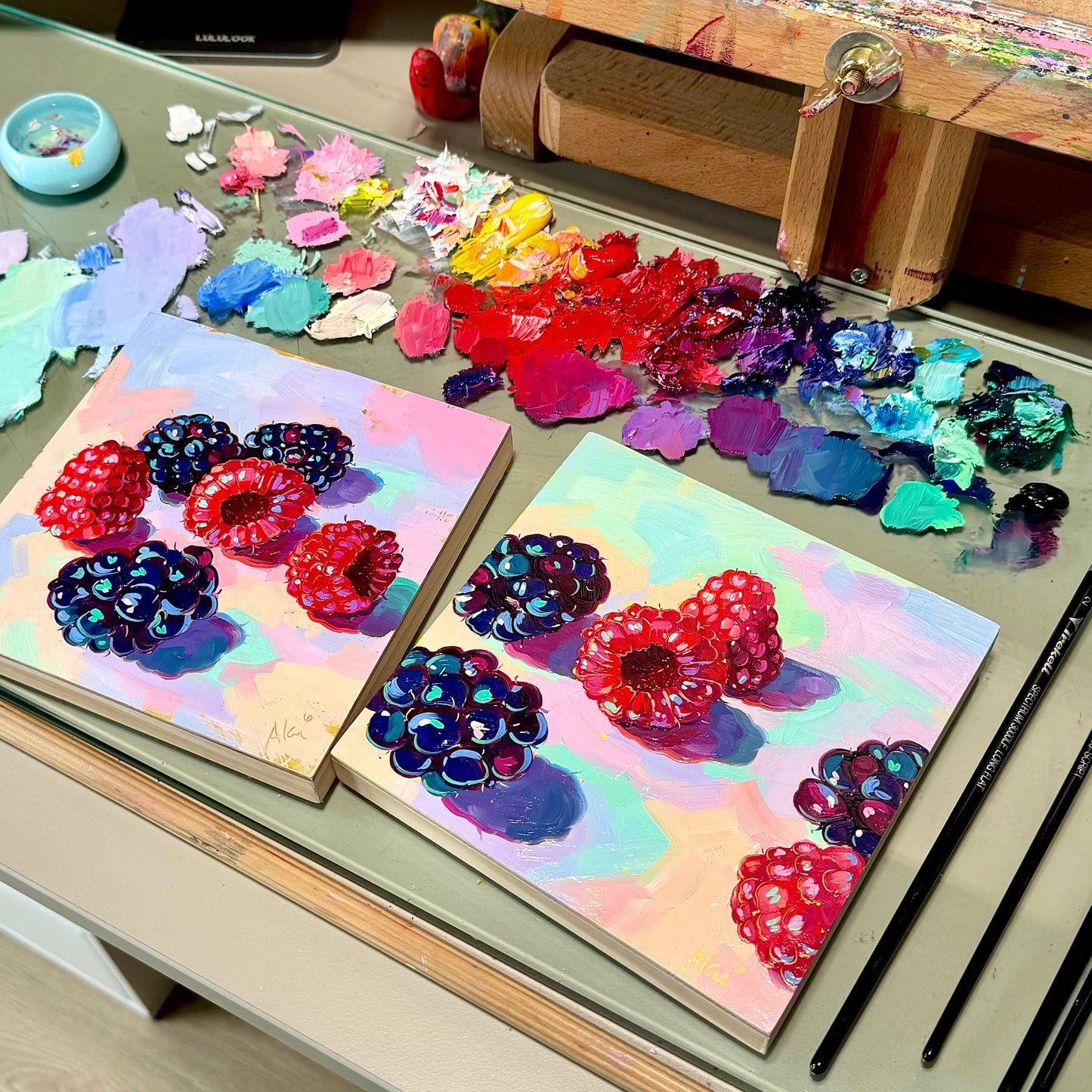 Bayas I - Pintura al óleo original