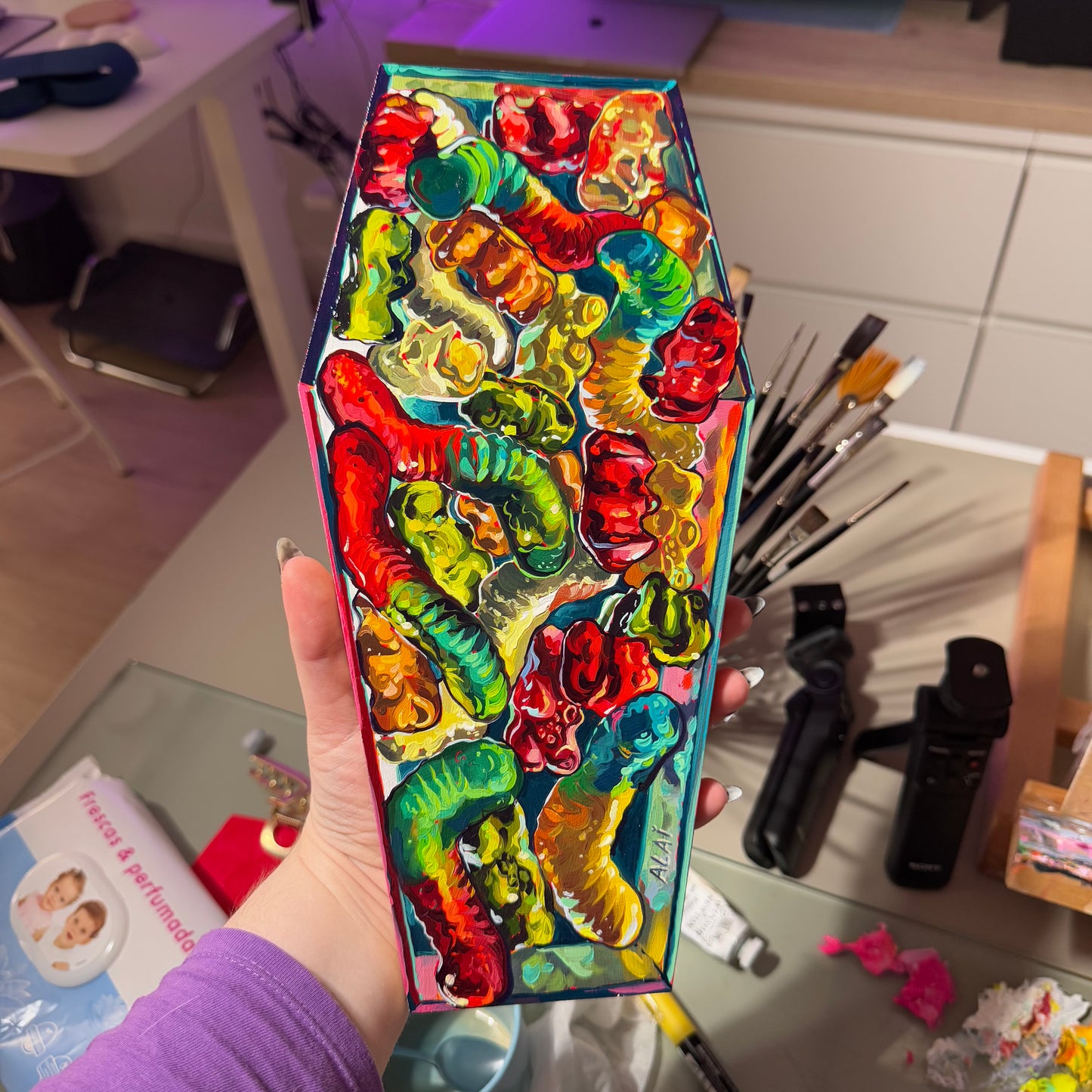 Dulces sueños - Pintura al óleo original