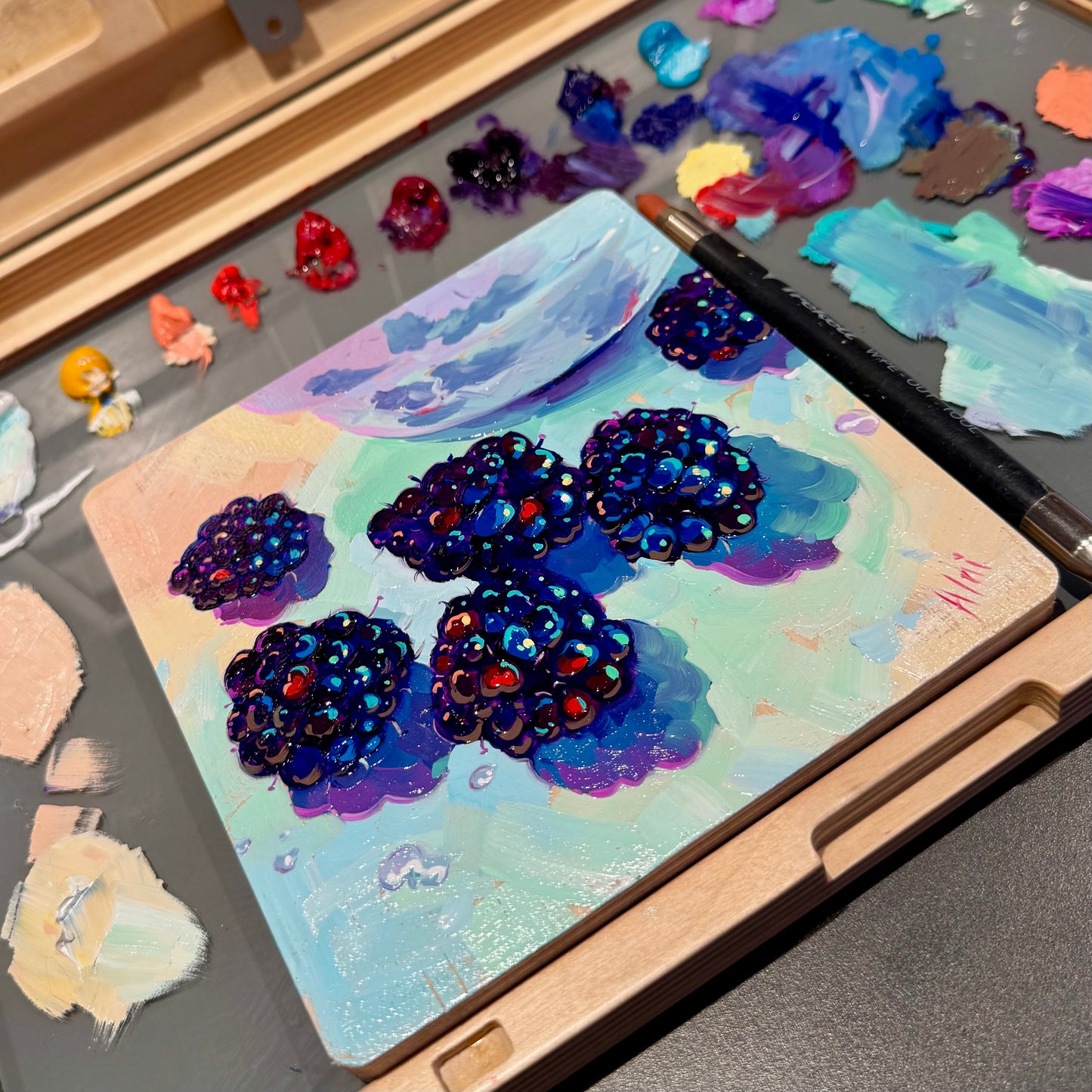 BlackBerry study - Original oil painting