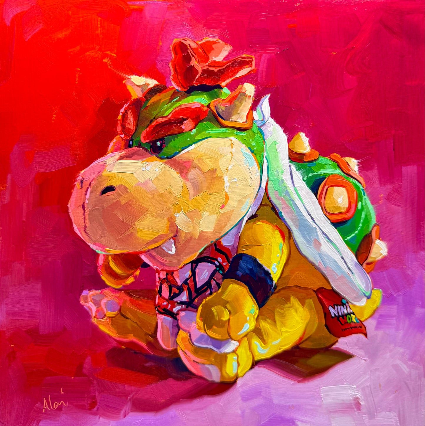Bowser jr. - Original Oil Painting