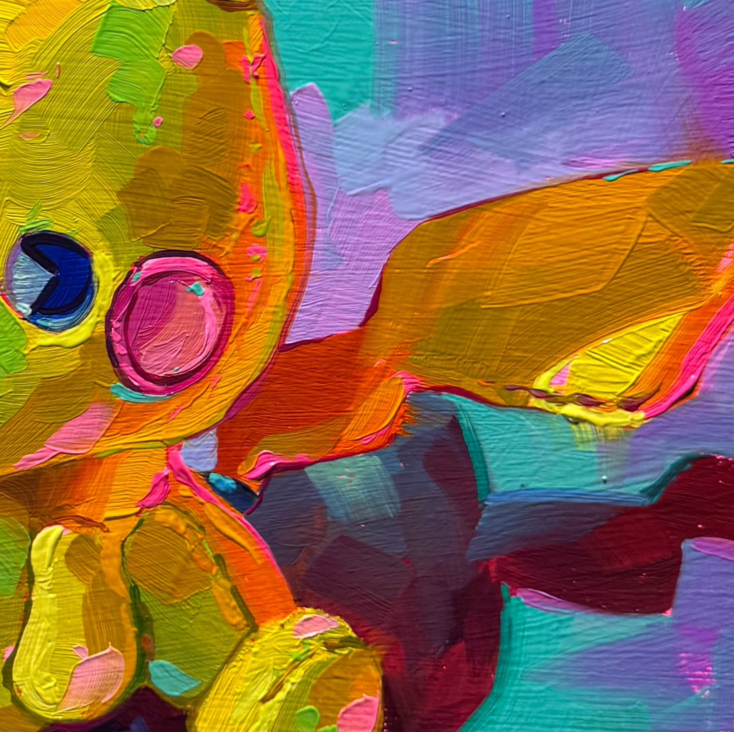 Pikachu Plush - Original Oil Painting