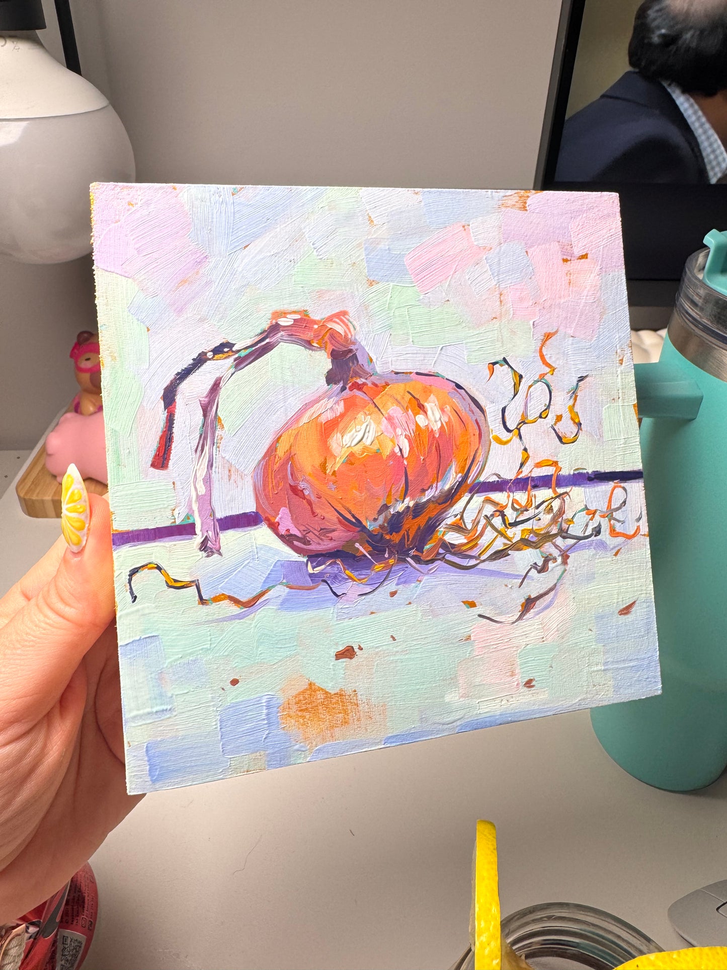 Golden onion - Original Oil Painting