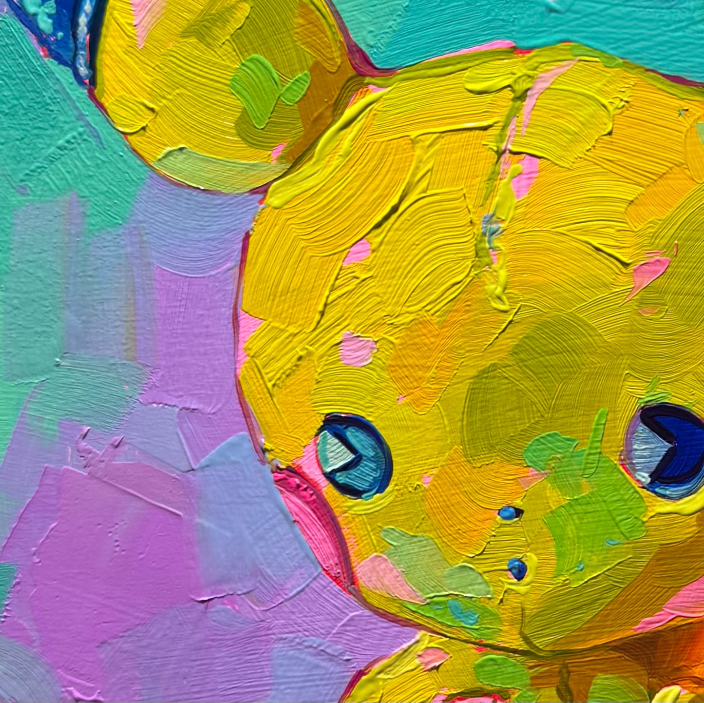 Pikachu Plush - Original Oil Painting