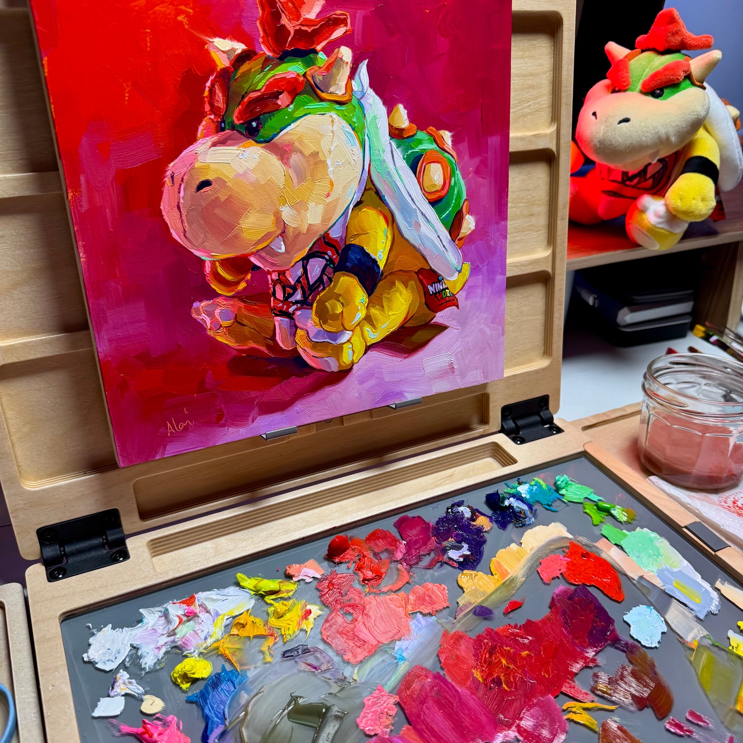 Bowser jr. - Original Oil Painting