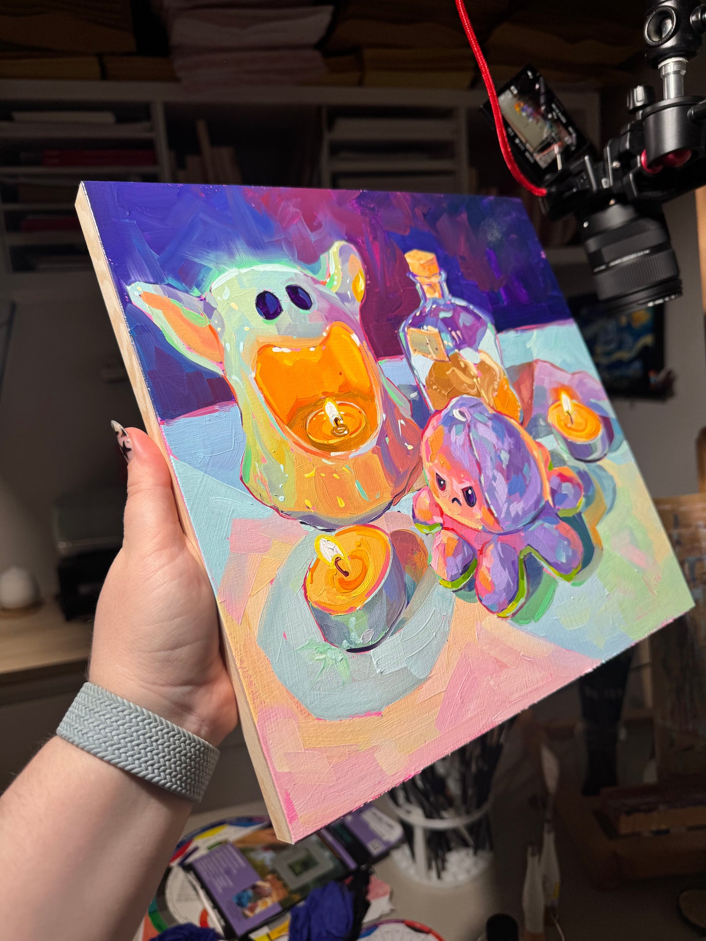 La invocación - Pintura al óleo original