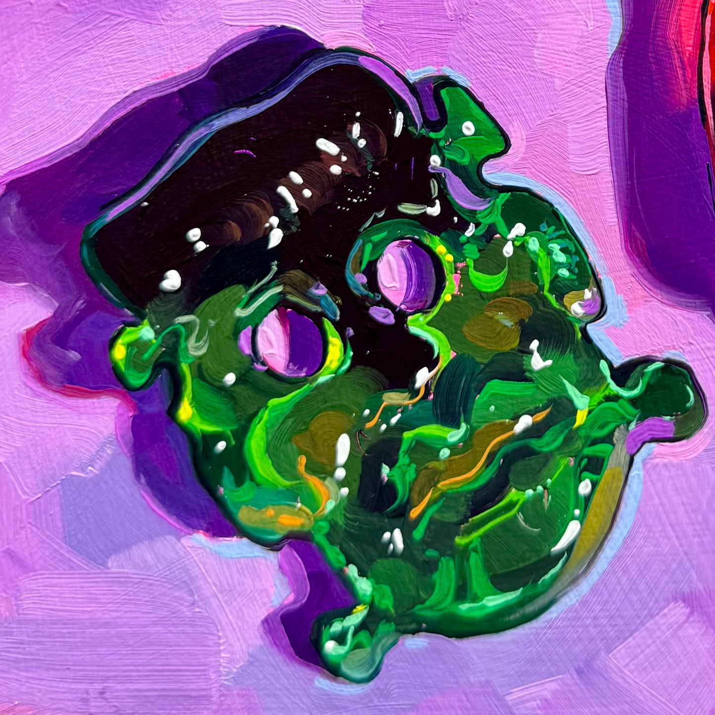 Halloween gummies - Original Oil Painting