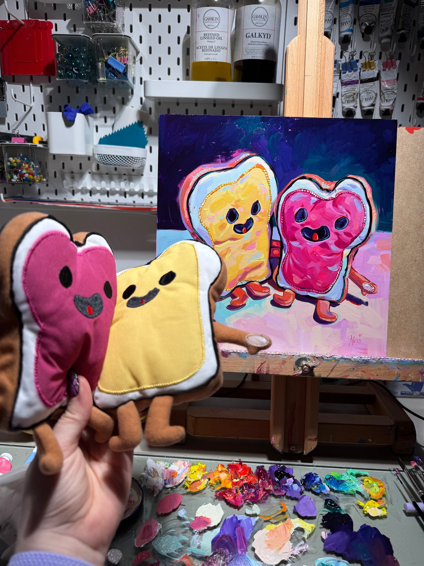 PBJ Friends - Original Oil Painting