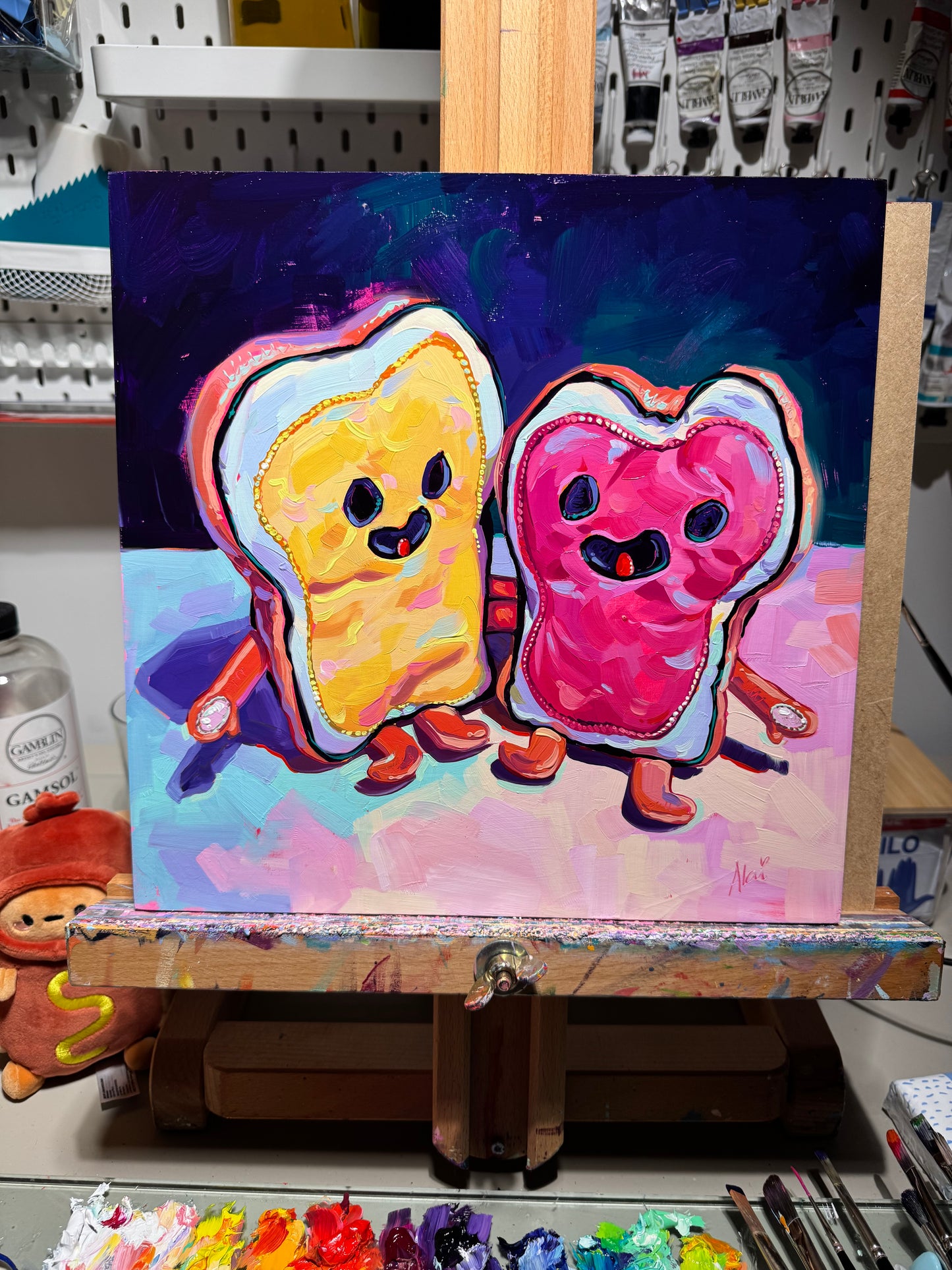 PBJ Friends - Original Oil Painting