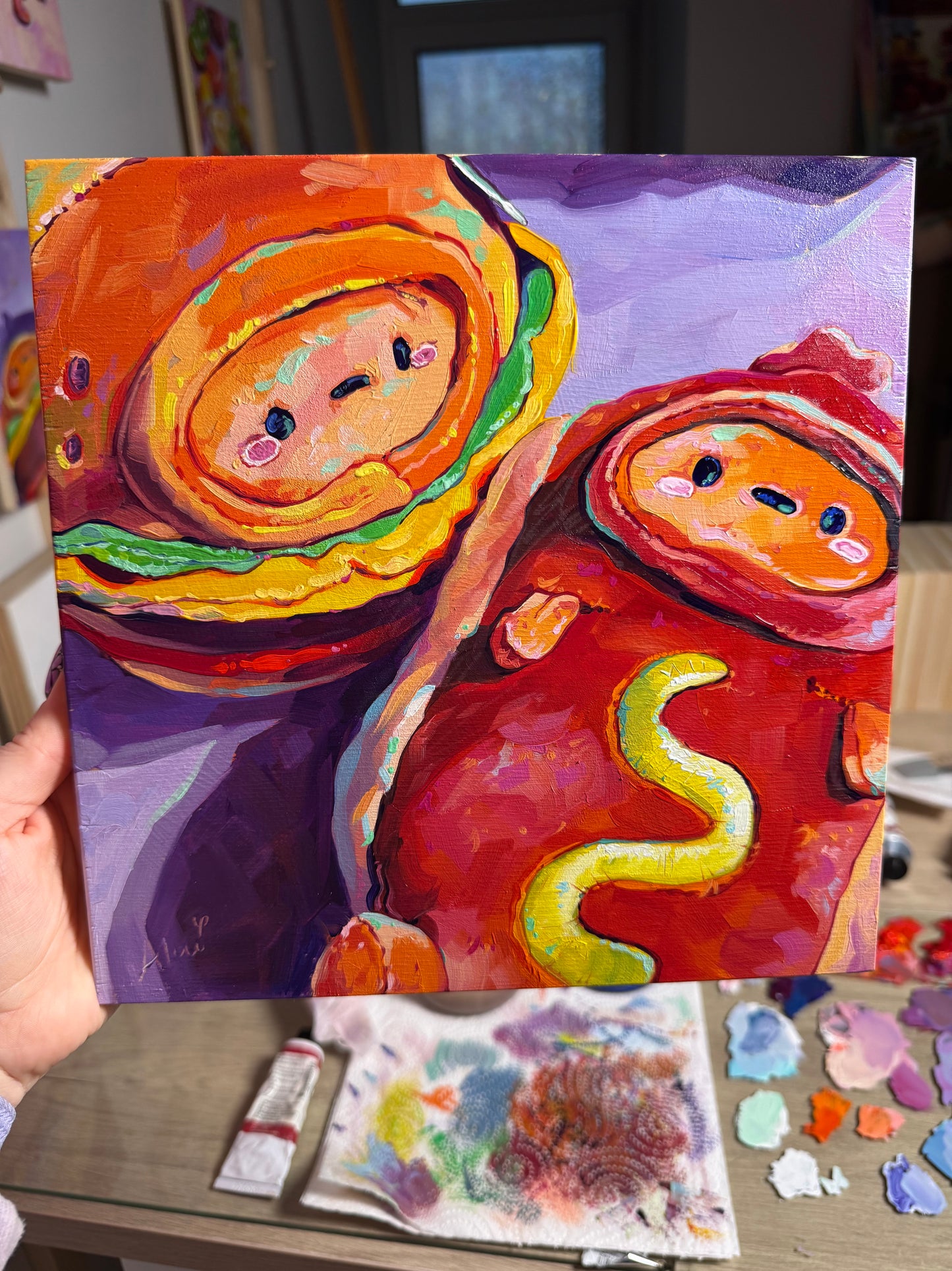 Tayto accident I - Original Oil Painting