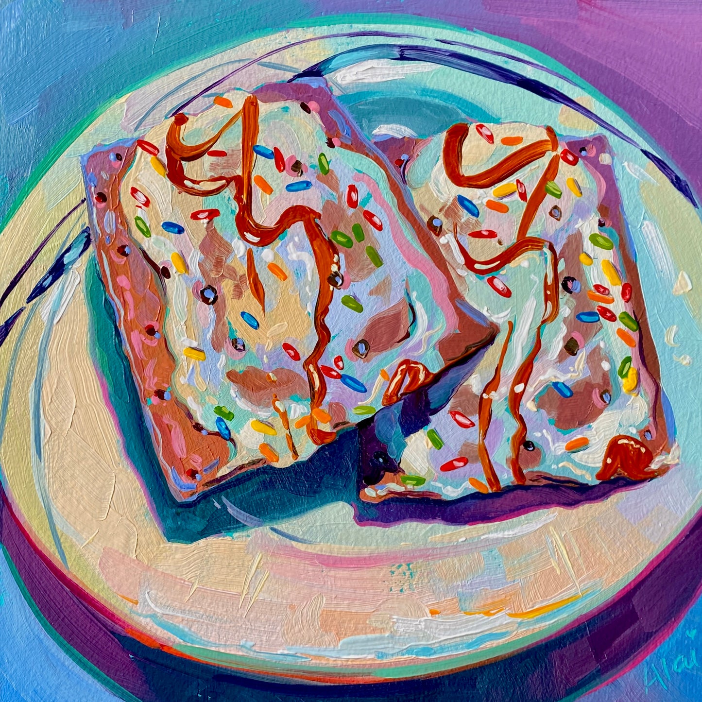 Pop tarts - Original Oil Painting