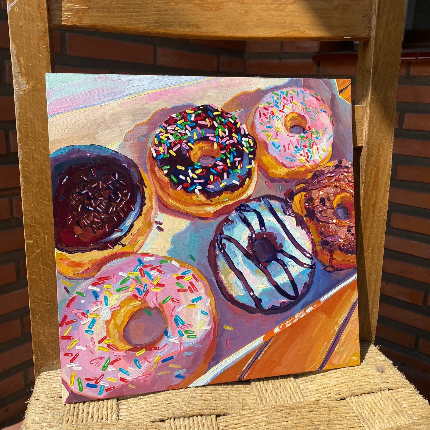 Paquete de seis - Pintura al óleo original