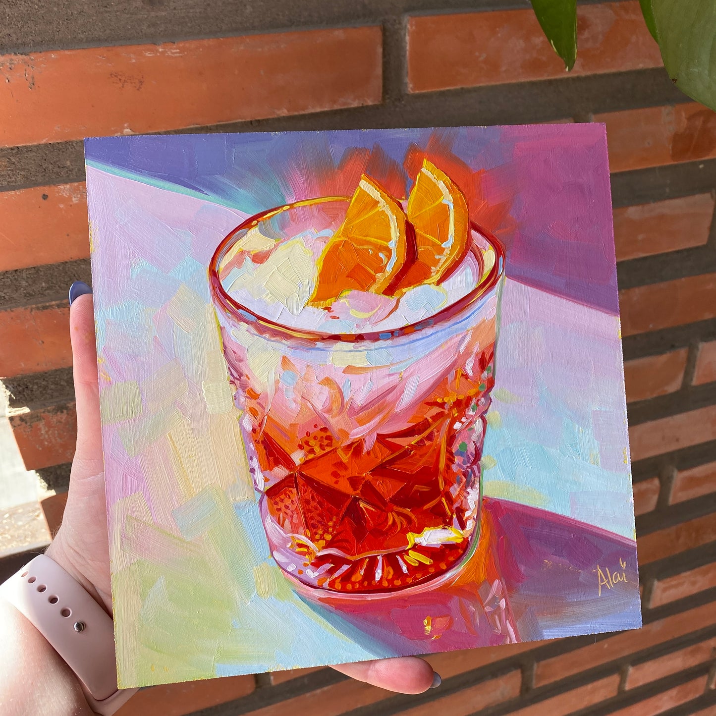 Fire drink II - Original Oil Painting