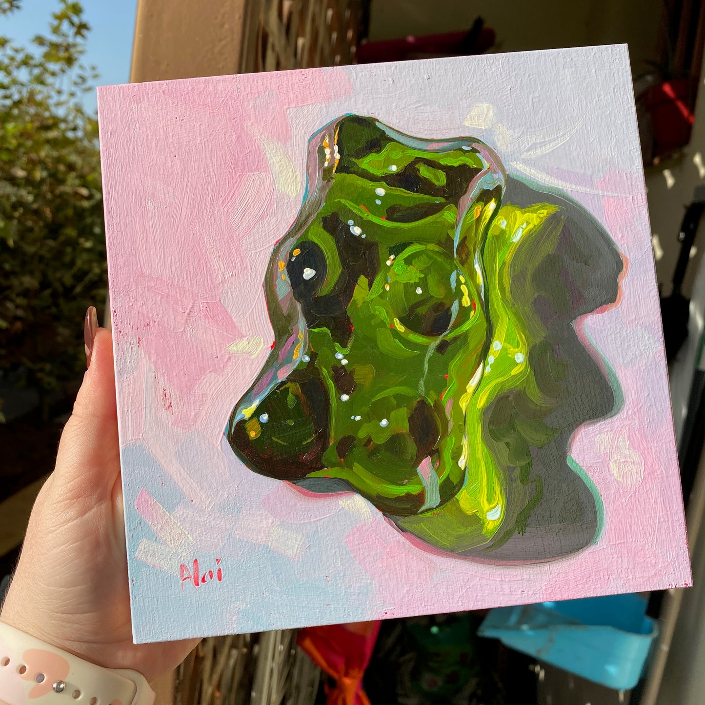 Dulce vida: Verde - Pintura original