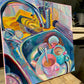 Kitchen sink VIII - Pink and Teal - Original Oil Painting