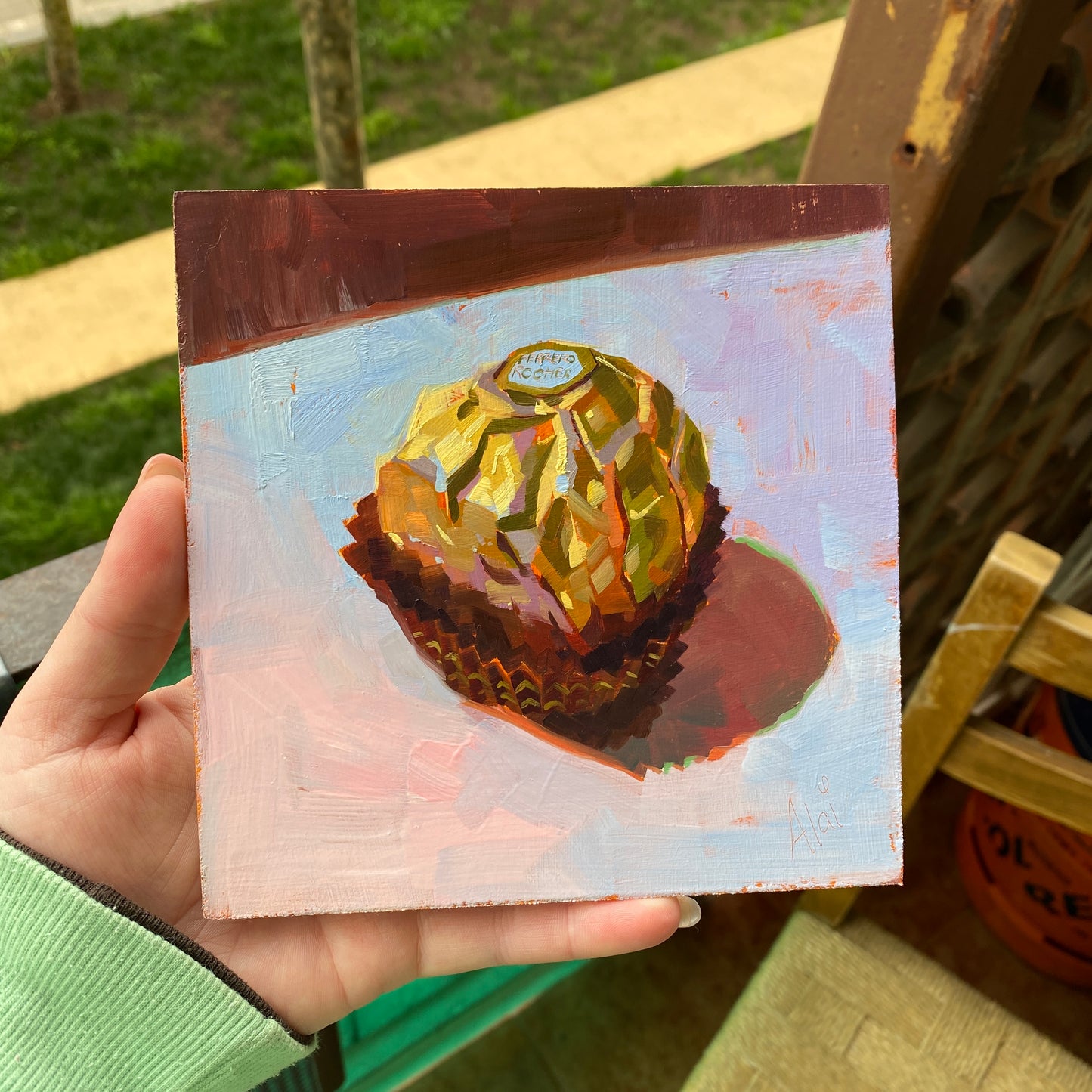Pintura al óleo de Ferrero