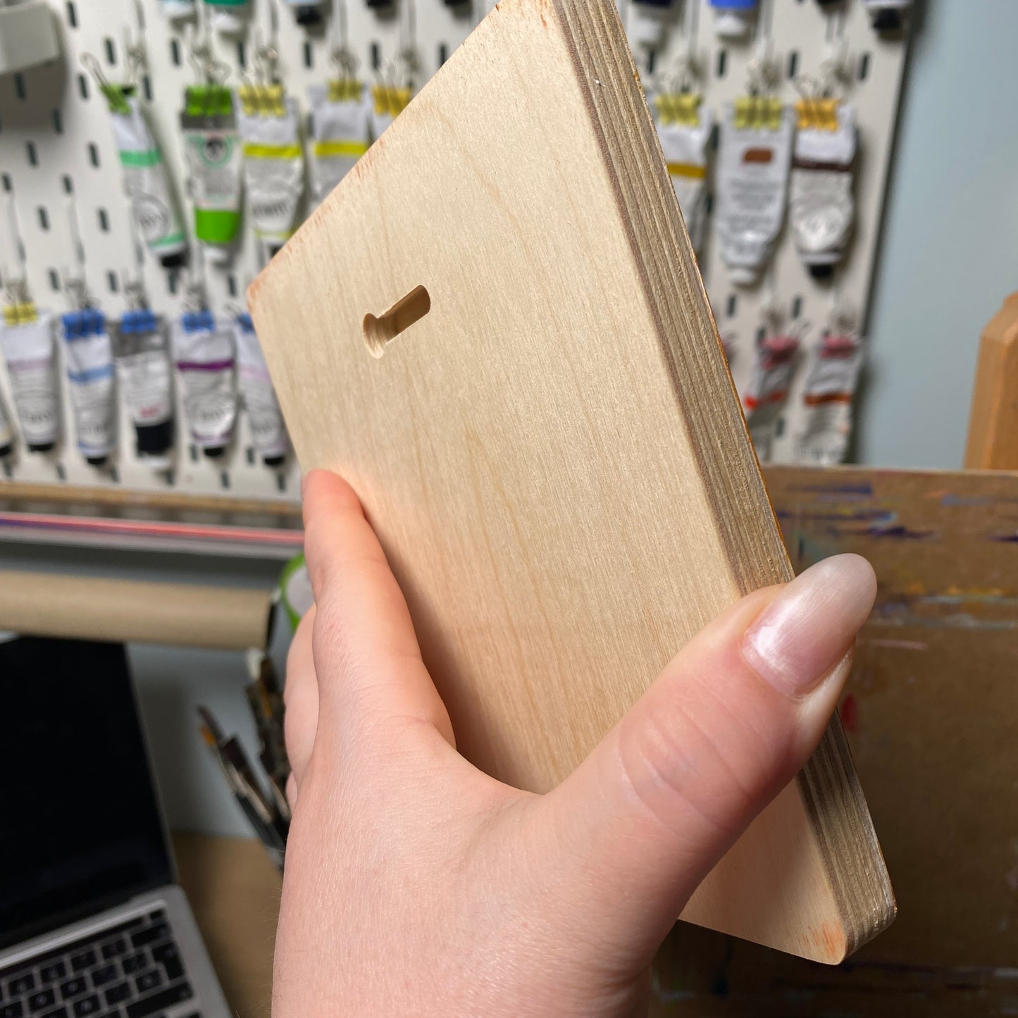 Golden Bow II - Original Oil Painting - Metallic Gift Art - 6 inches