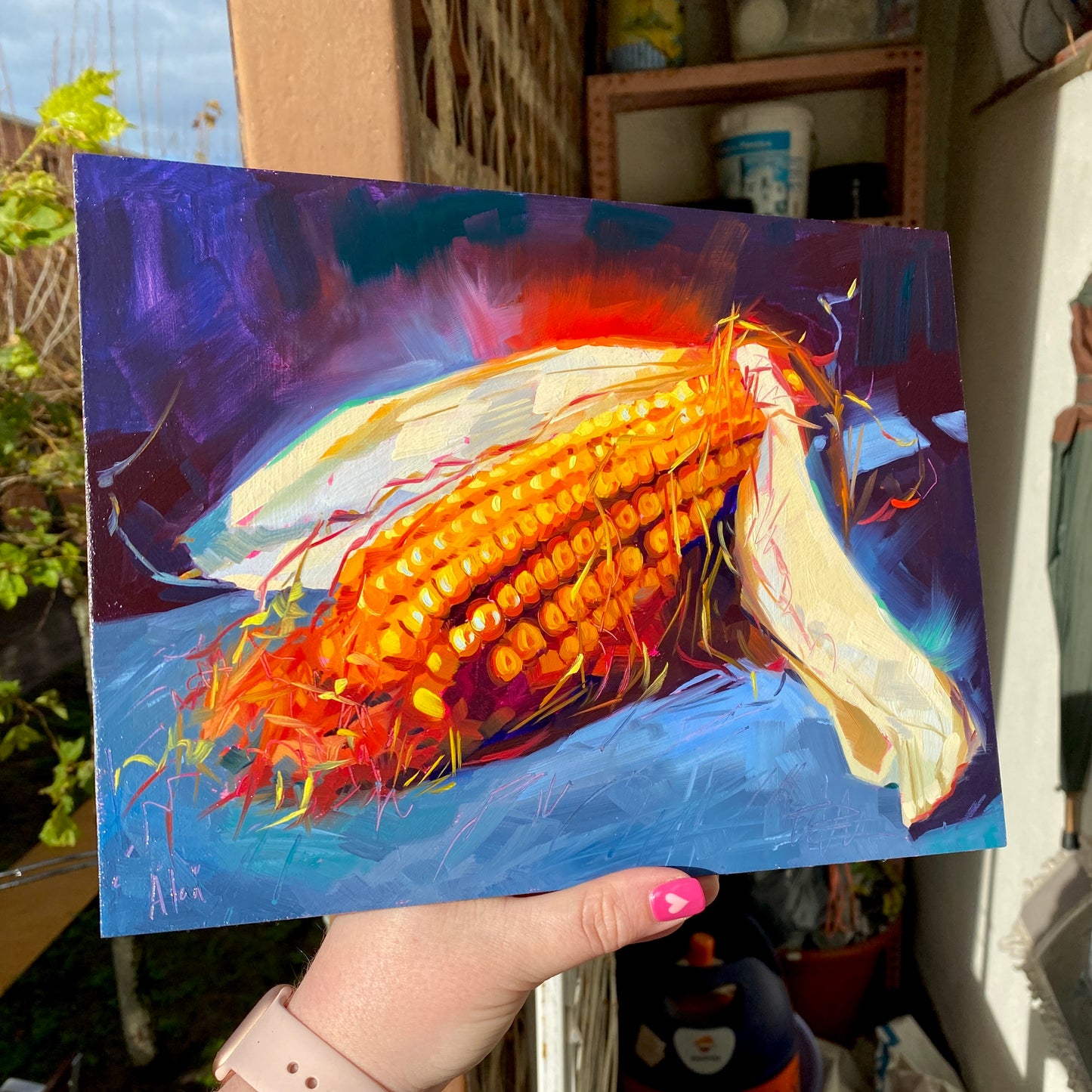 Maíz - Pintura al óleo original