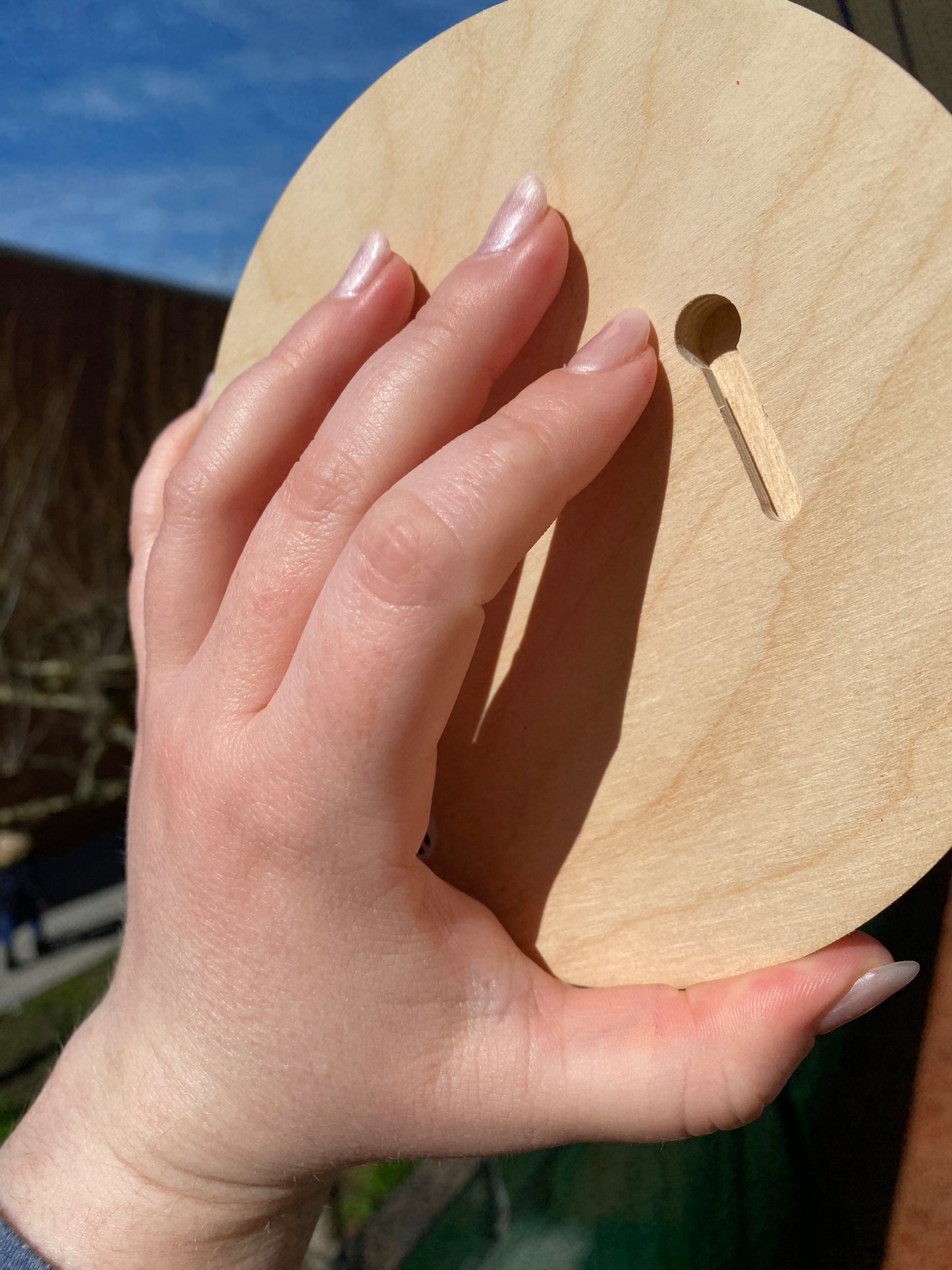 Rainbow Donut on Round - Original Oil Painting - Circular Food Art - 6 inches