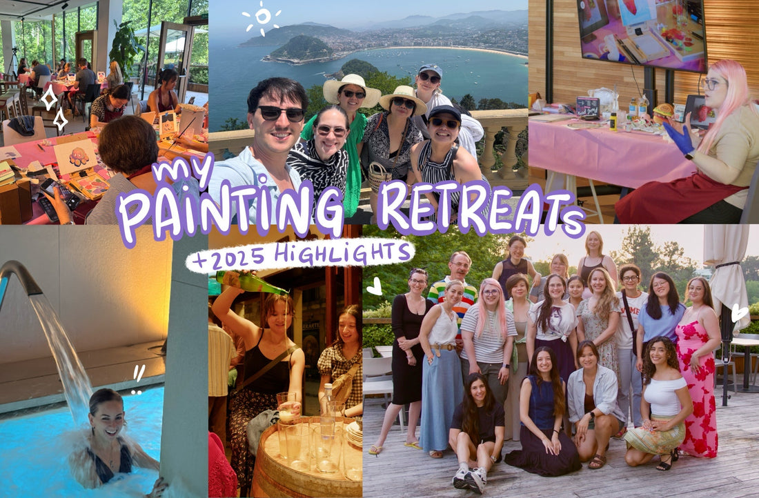highlights moments of previous paiting retreat