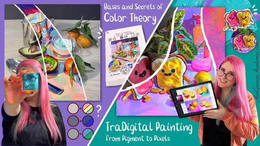 an image of both of Alai's courses; Color Theory and Tradigital as a bundle.