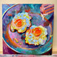 Frying eggs IV - Crispy eggs - Original Oil Painting
