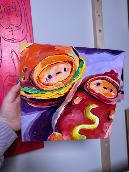 Tayto accident I - Original Oil Painting