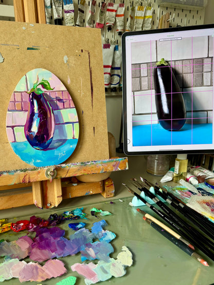 Egg-plant - Original Oil Painting