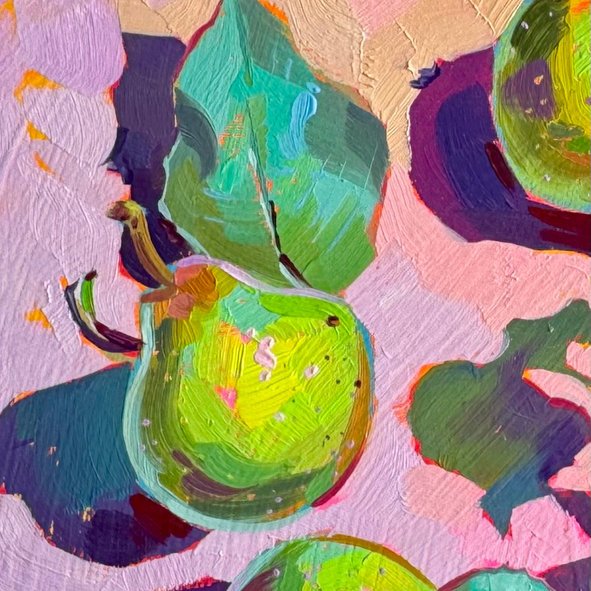 Little pears - Original oil painting