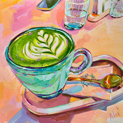 Matcha latte - Original Painting