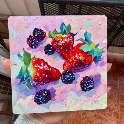 Golden berry mix - Original Oil Painting