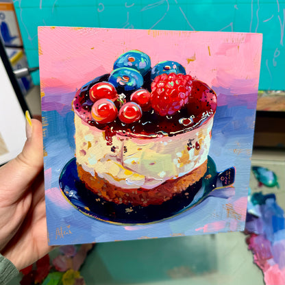 Mini Cheesecake - Original Oil Painting