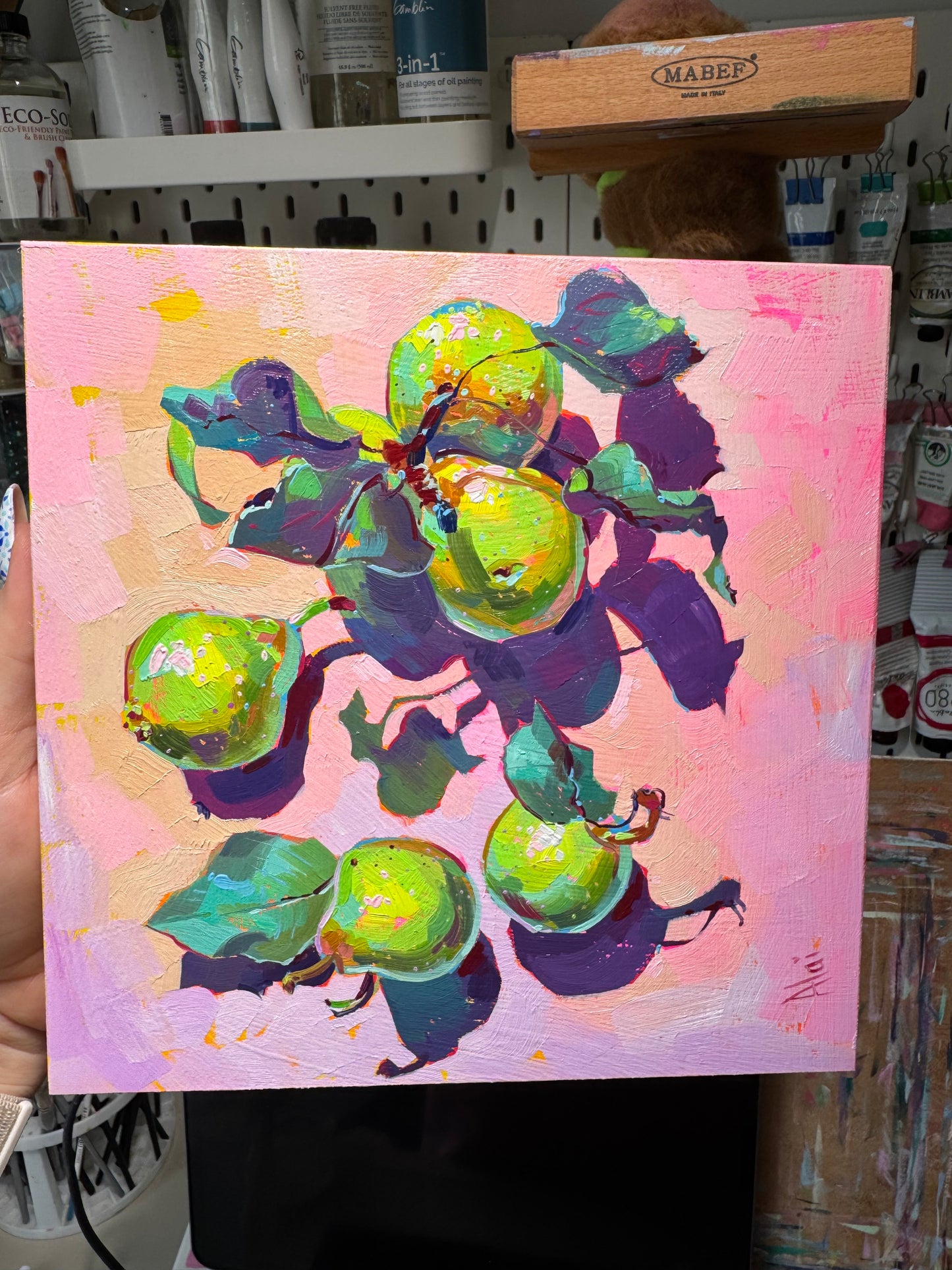 Little pears - Original oil painting