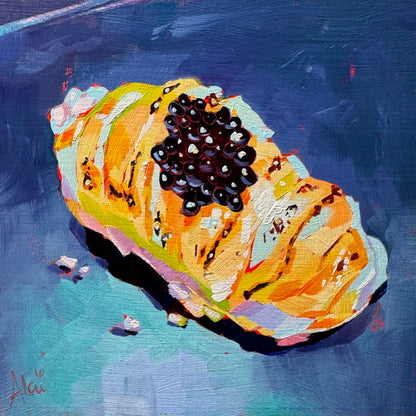 Nigiri de pez mantequilla - Pintura al óleo original