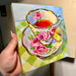 Taza de té con limones - Pintura al óleo original