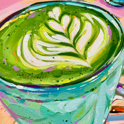Matcha latte - Original Painting