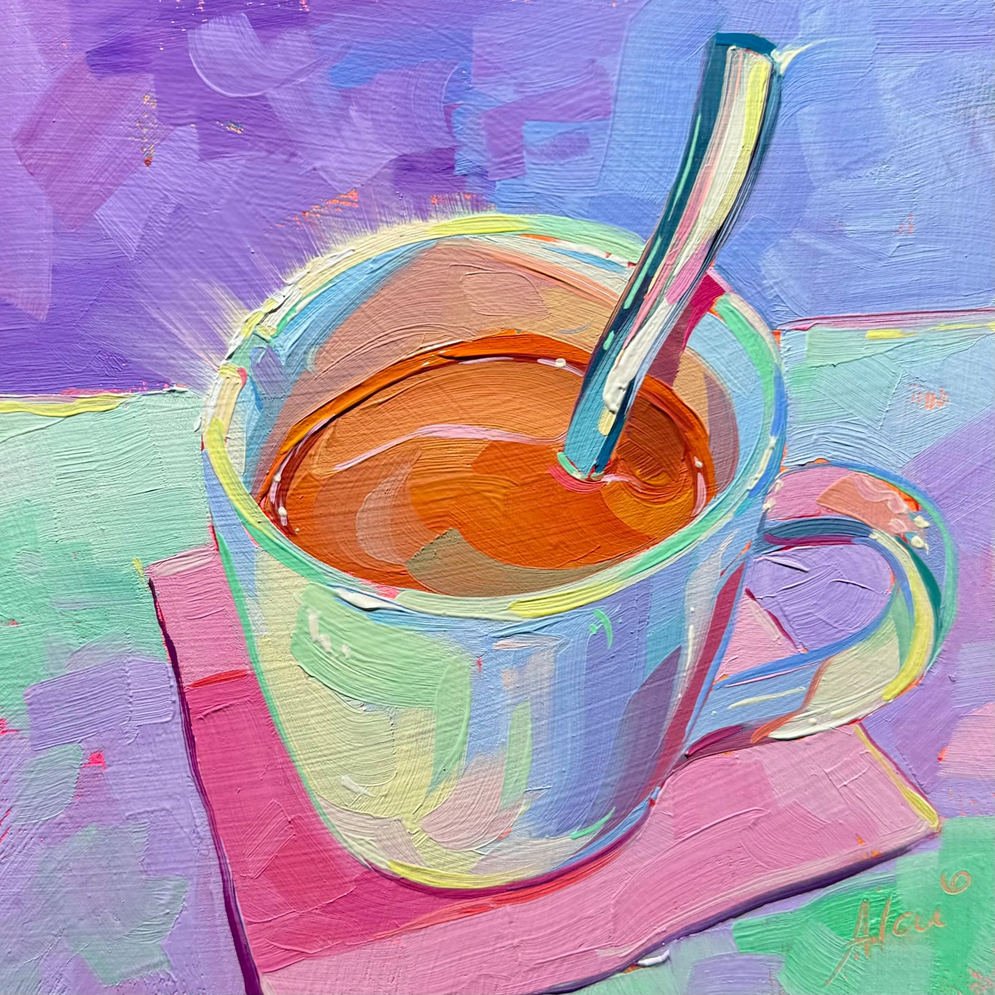 Coffee mug - Original Oil Painting