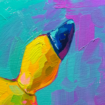 Pikachu Plush - Original Oil Painting
