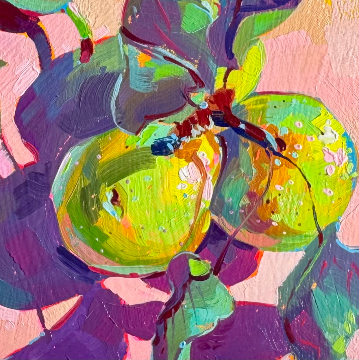 Little pears - Original oil painting