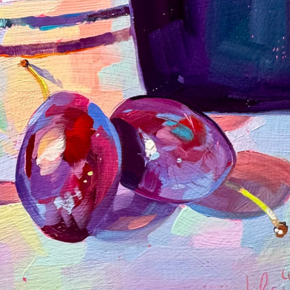 Plums - Original Oil Painting
