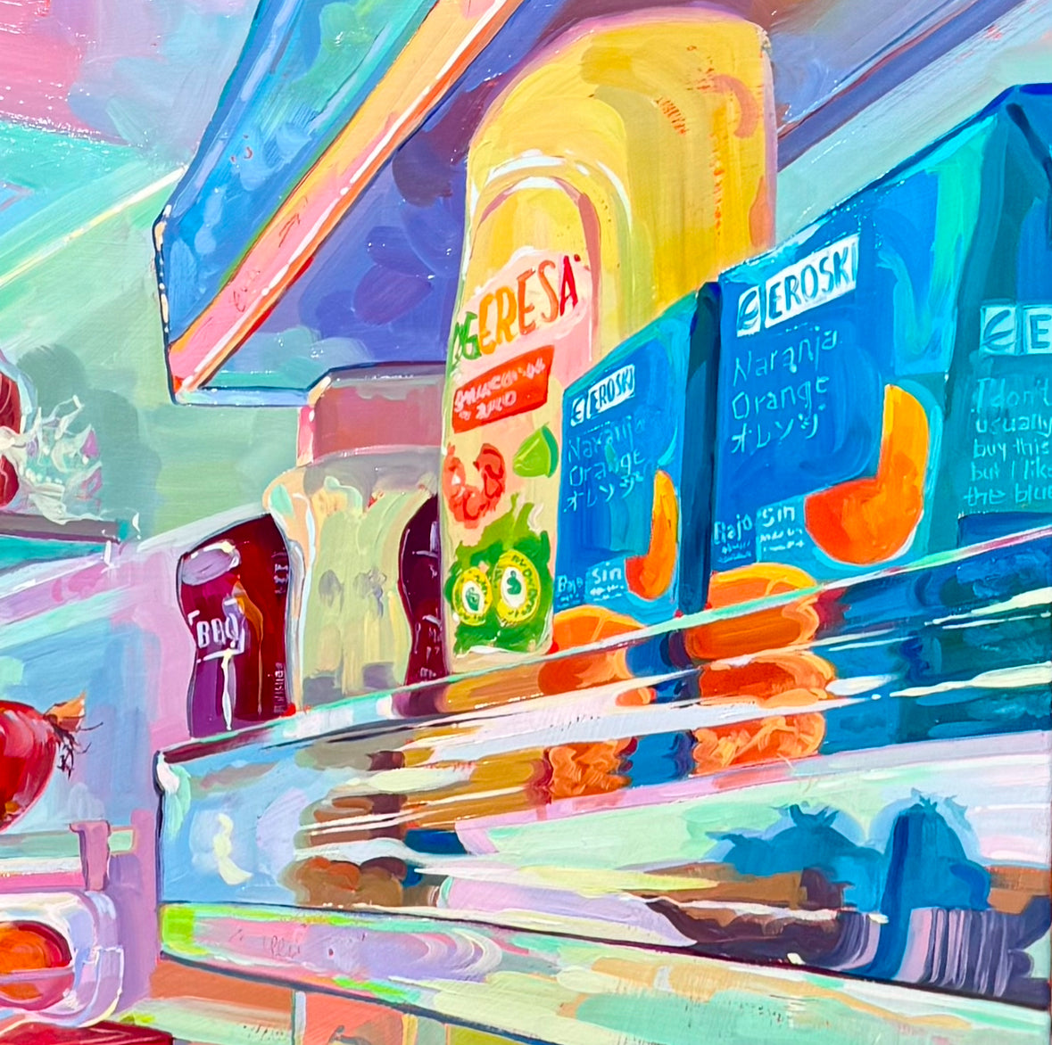 Expanding fridge universe - Original Oil Painting