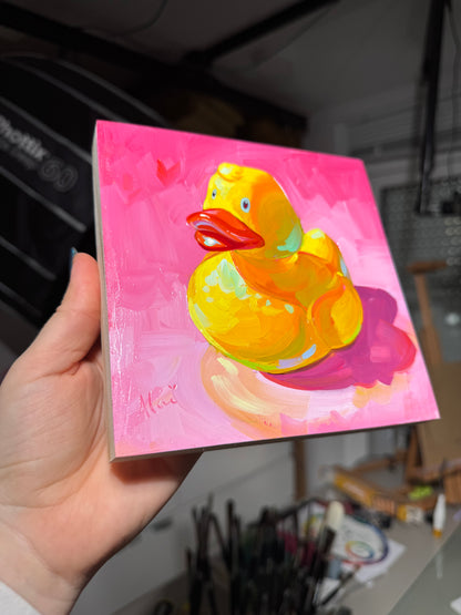 Rubber duck - Original Oil Painting