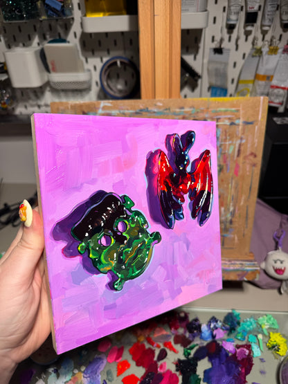 Halloween gummies - Original Oil Painting