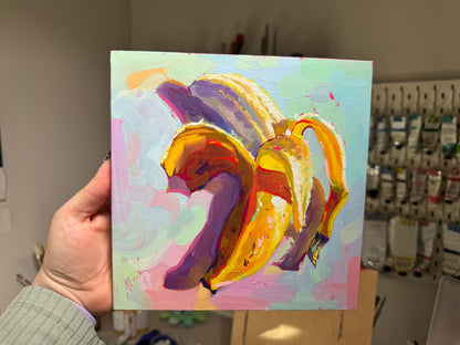 Sunny banana - Original Oil Painting