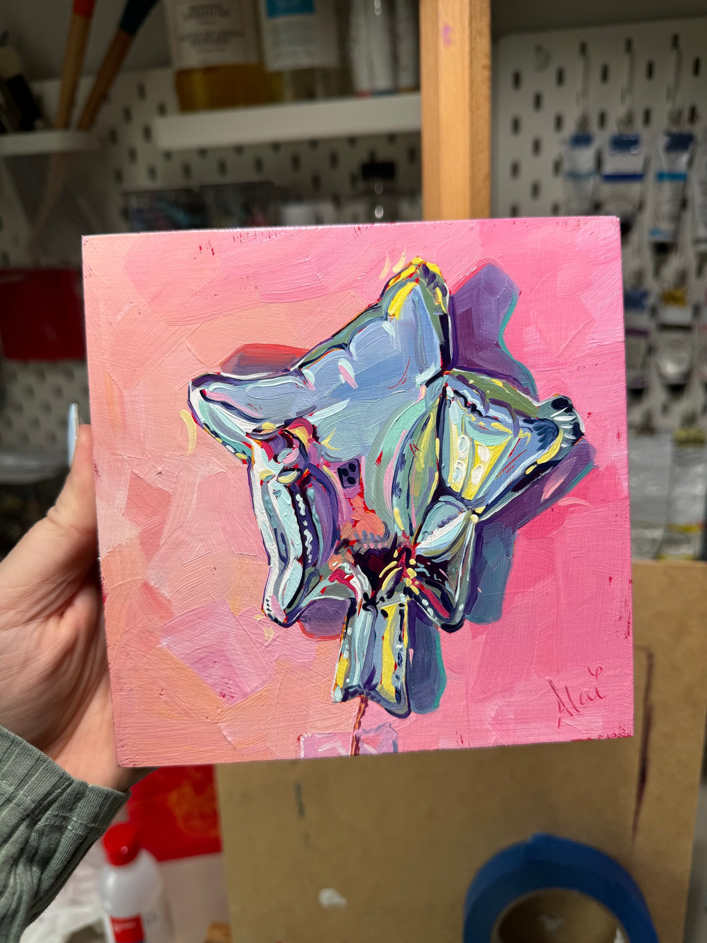 Star Mylar Baloon - Original Oil Painting