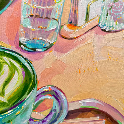 Matcha latte - Original Painting