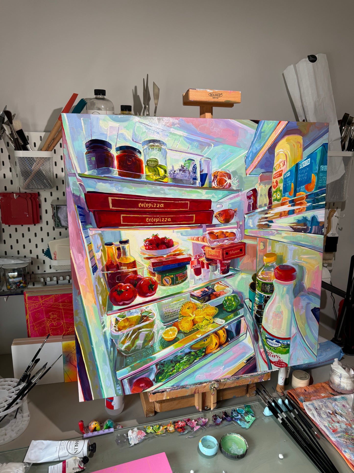 Expanding fridge universe - Original Oil Painting