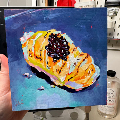 Nigiri de pez mantequilla - Pintura al óleo original